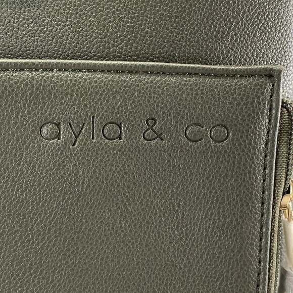 Ayla & Co “Ayla” Diaper Bag – Olive – Convertible Backpack/Crossbody - Picture 2 of 8